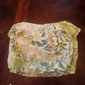 Crop top floral top